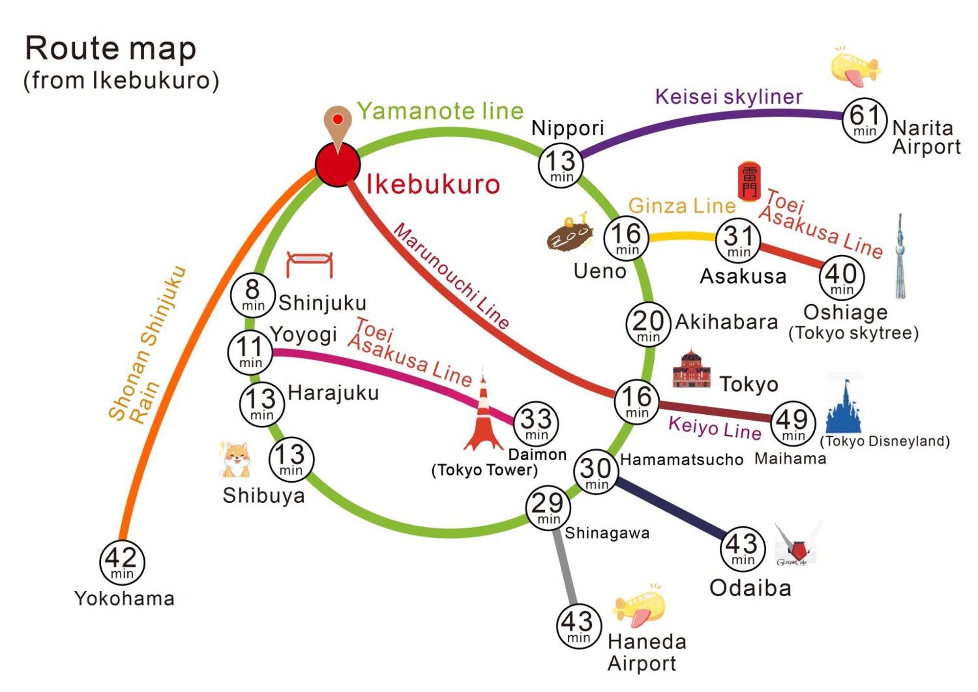 Nestay Ikebukuro * Tokyo prefektur